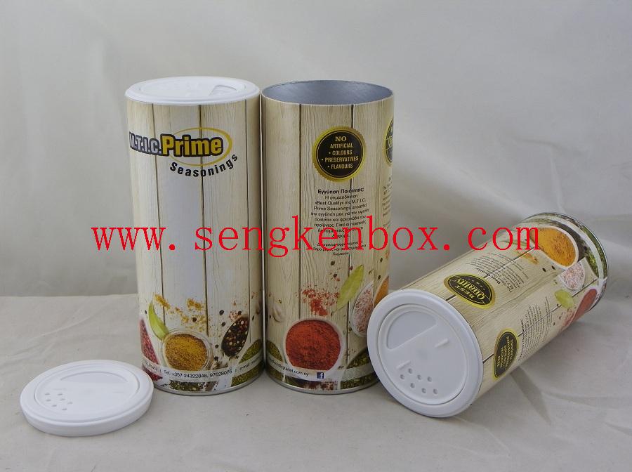 Seasonings Packaging Shaker Paper Tube