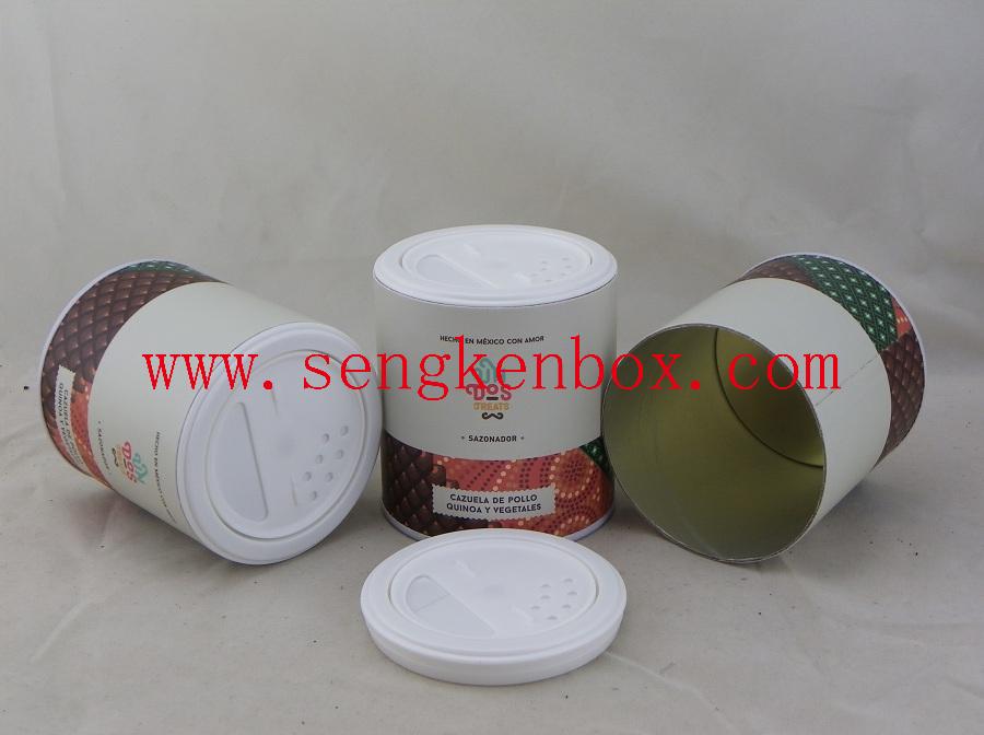 Chicken Quinoa Casserole Vegetables Seasonings Packaging Paper Shaker Cans