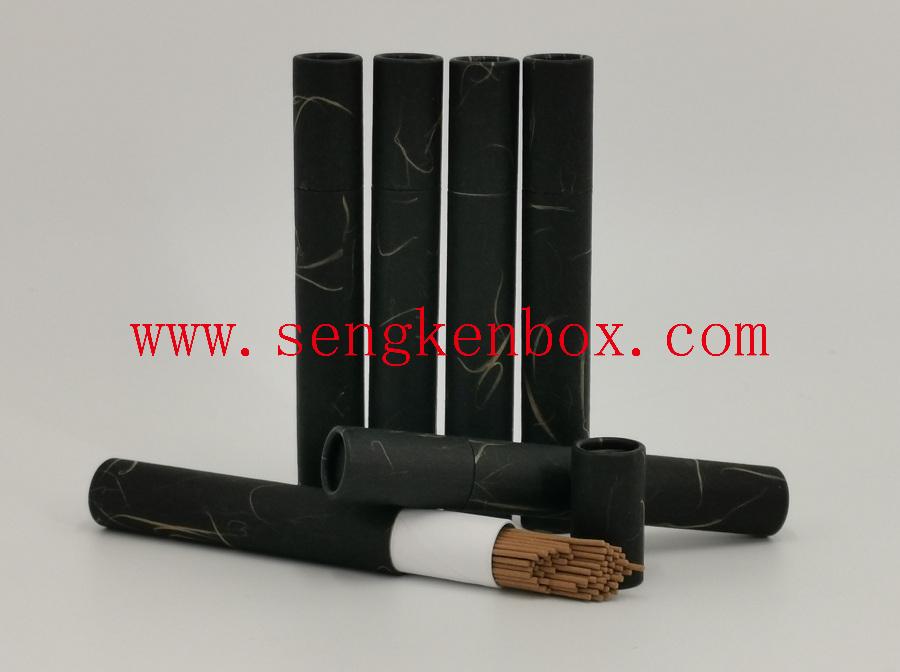 Rolled Edge Incense Sticks Packaging Cylinder Paper Cardboard Tube Box