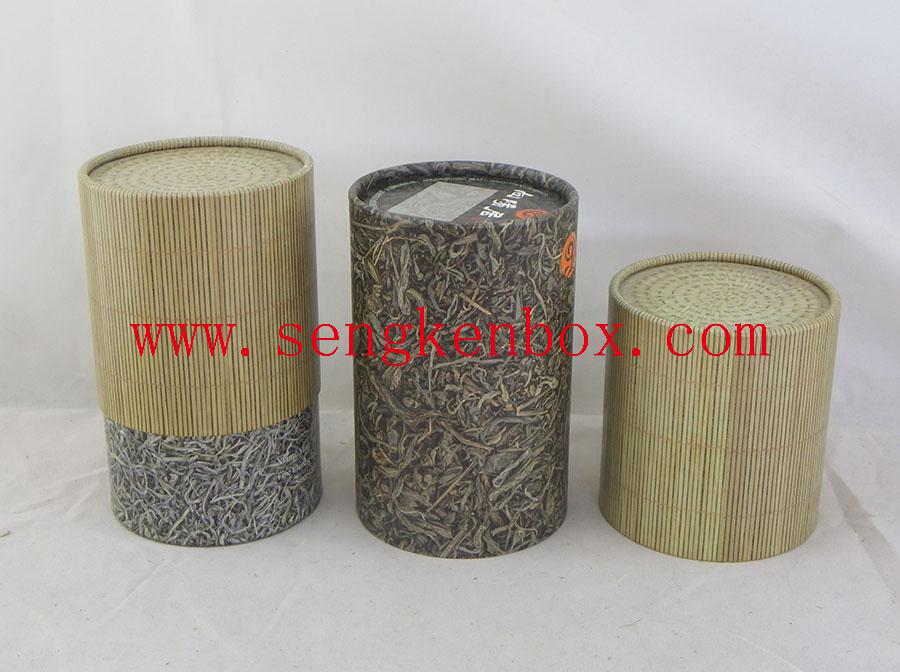 Tree Color Upper Kraft Paper Canister