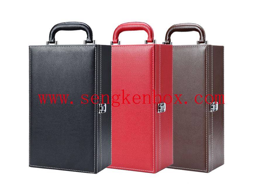 Portable Champagne Packaging Leather Box