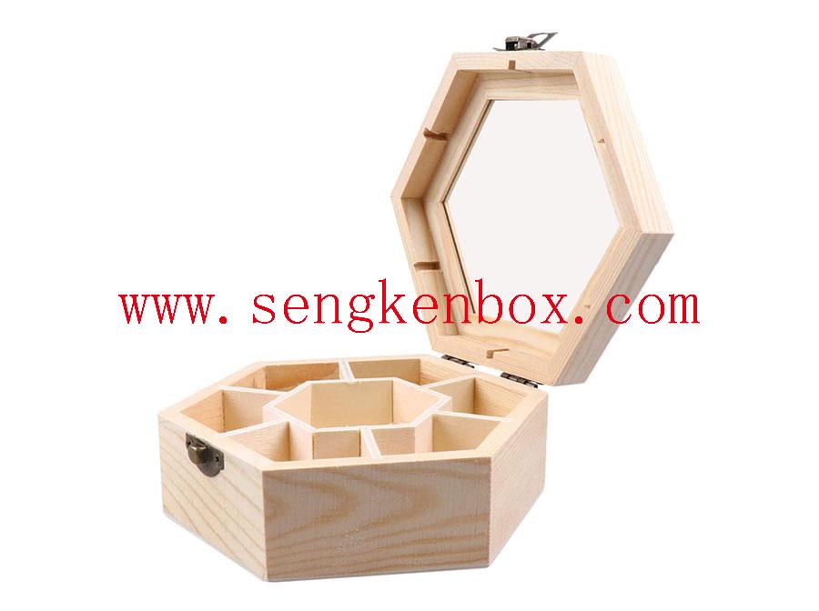 Hexagonal Packaging Wooden Box