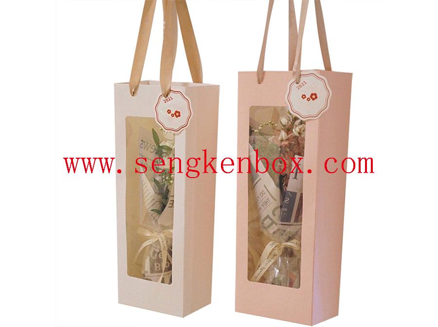 Kraft Paper Gift Bag With Window 