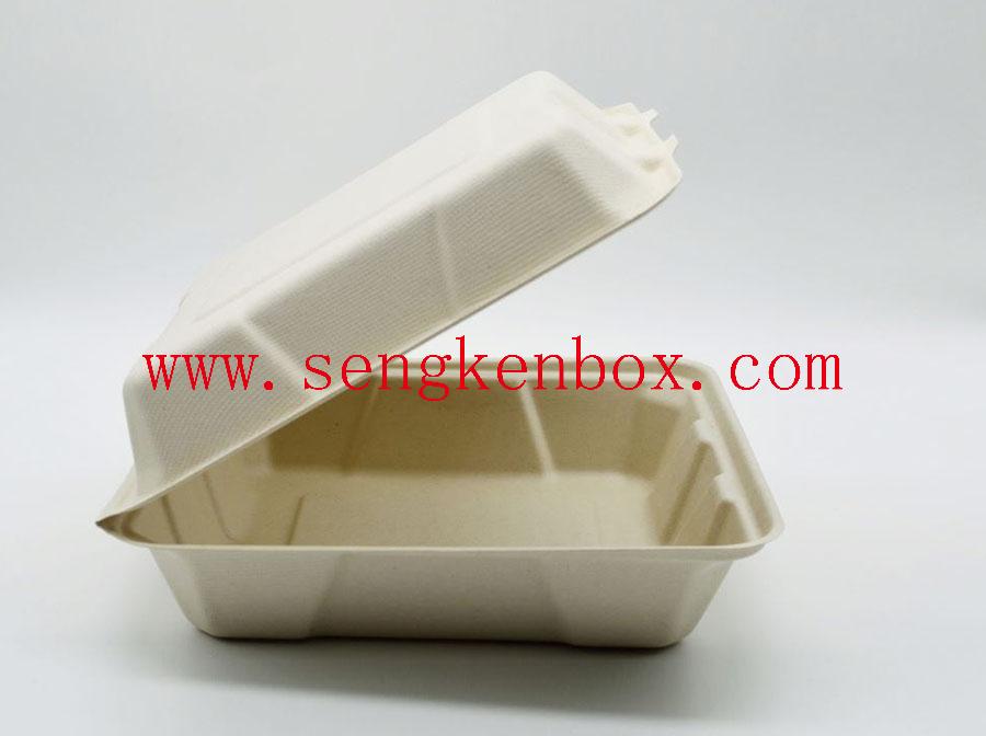 Pudełko bento z mlecznobiałego papieru