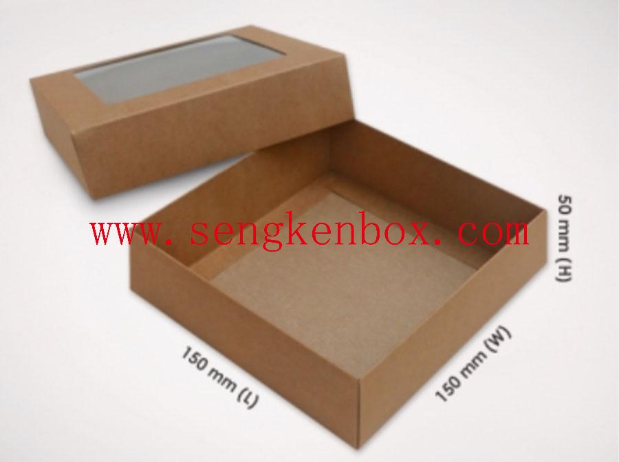 Papierowe pudełko upominkowe z papieru pakowego
