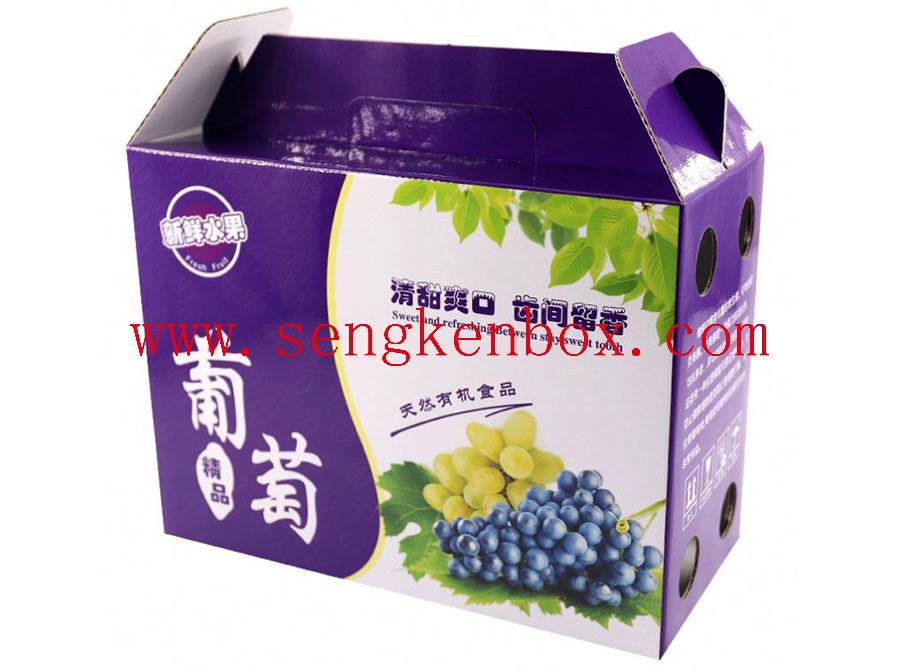 Odporne na zderzenia pudełko papierowe na owoce i winogrona