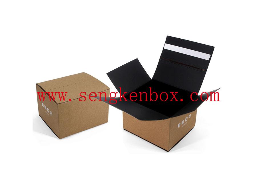 Czarne spersonalizowane pudełko do pakowania papieru