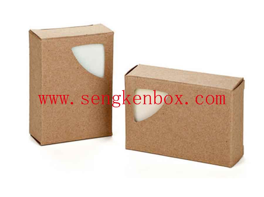 Pudełko do pakowania w naturalny brązowy papier mydlany