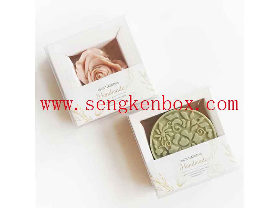 Pudełko do pakowania w papier mydlany z kwiatu róży