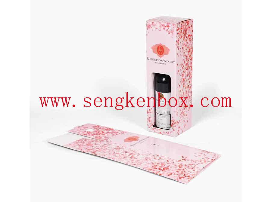 Luksusowe pudełko z różowego papieru