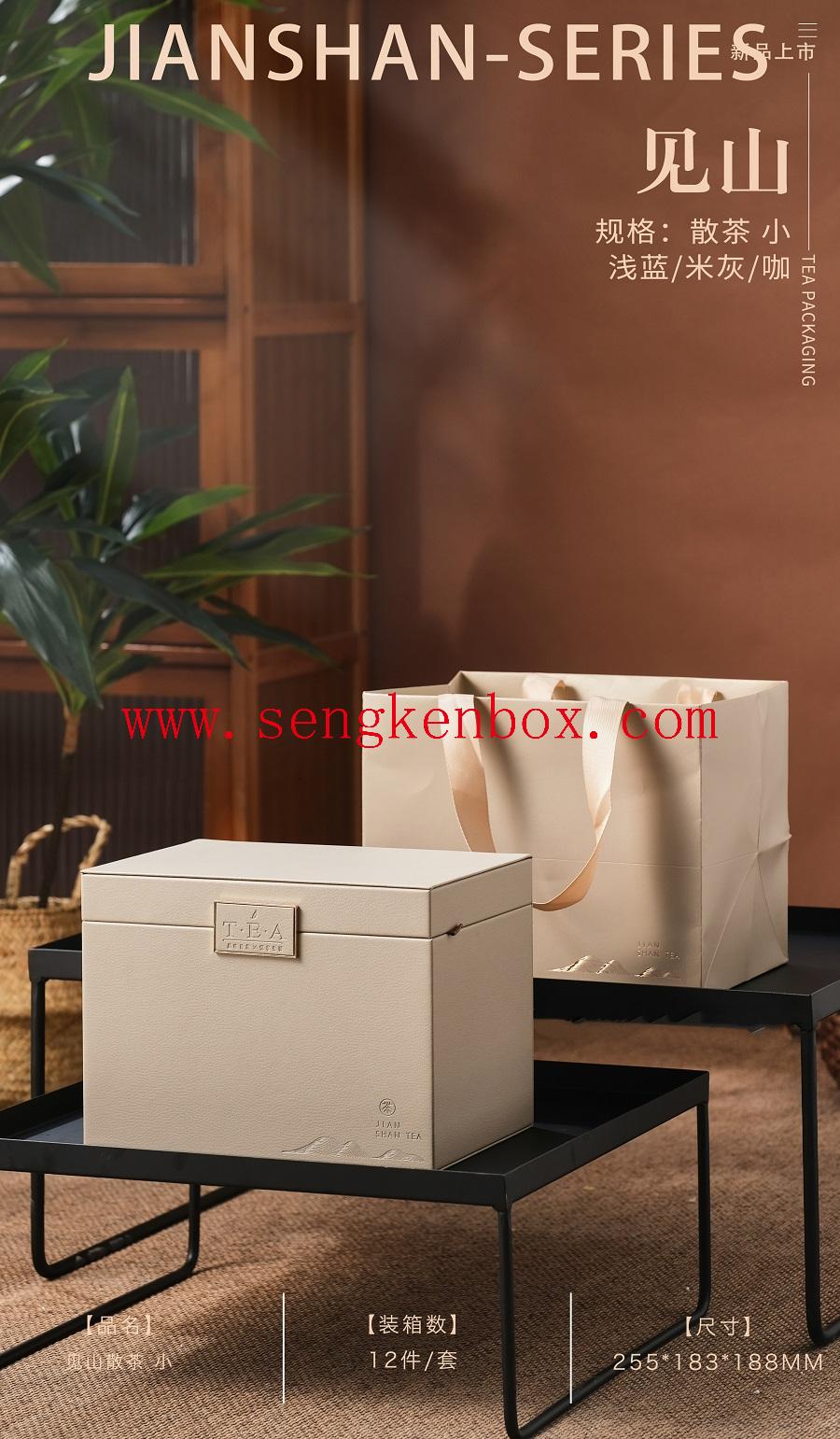 bambusowe pudełko na kawę i herbatę