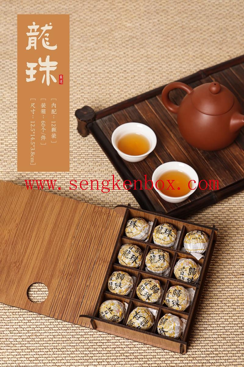 Oriental bamboo tea box