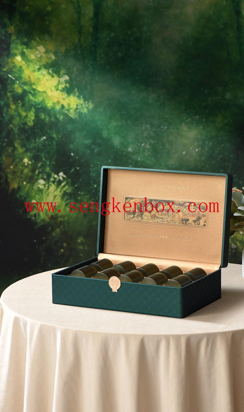 metal tea tin box orange metal tea tin box orange