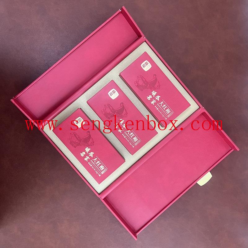 luxury leather tea box