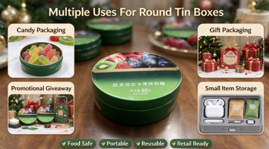 Metal Tin Can For Confectionery