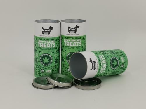 Rolled Edge Marijuana Food Paper Tube Packaging