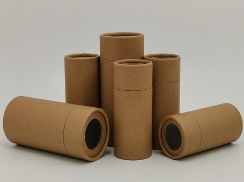 Tea Packaging Brown Kraft Paper Canister