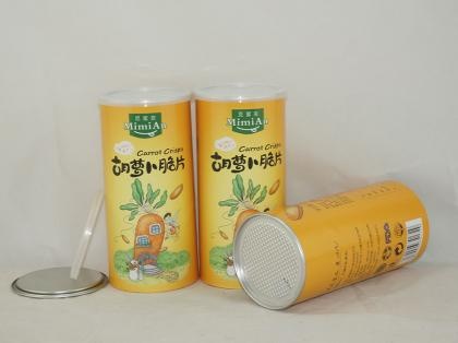 Carrot Crisps Food Packaging Paper Cans