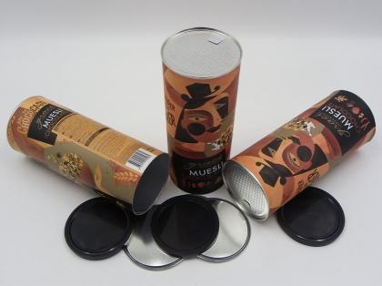 Muesli Chocolate Food Packaging Paper Cans