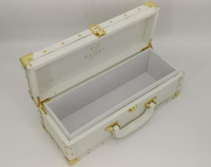 Champagne Wine Packaging Leather Box