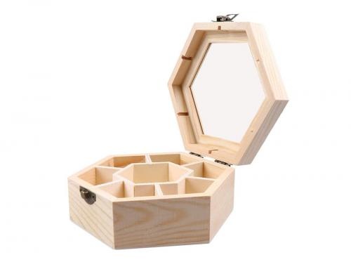 Hexagonal Storage Packaging Wooden Box