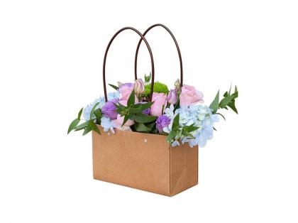 Customizable Size Kraft Flower Paper Bag