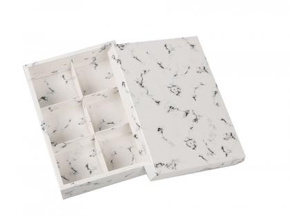 Simple Pattern Separated Dessert Paper Box