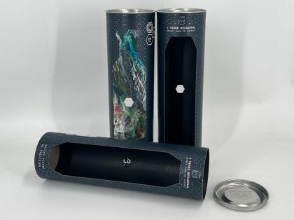 Black Front Hollowed-Out Roll Edge Paper Tube