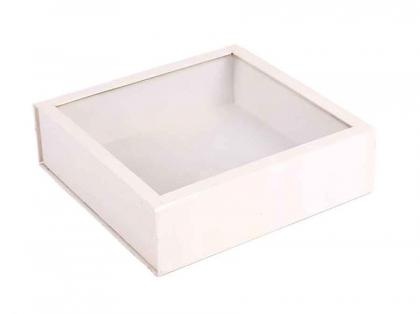Simple Design White Flap Cardboard Box