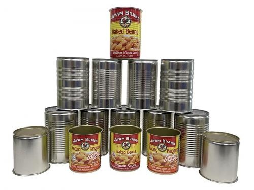 Sprzedaż OEM i ODM Round Food Grade Tin Can with Easy Open Lid