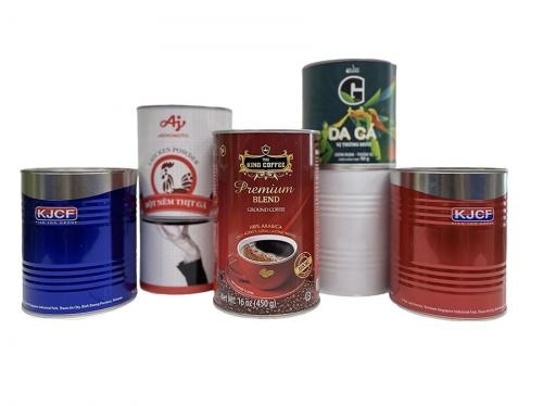 Sprzedaż OEM i ODM Seal Coffee Beans Packaging Tin Can with Easy Open Lid