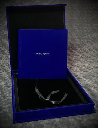 Sprzedaż OEM i ODM Custom senior elegant wedding impression photo album with gift box