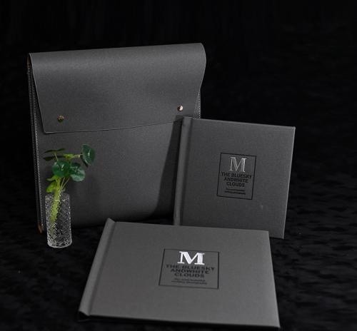 Sprzedaż OEM i ODM Luxury wedding photo album with storage leather bag