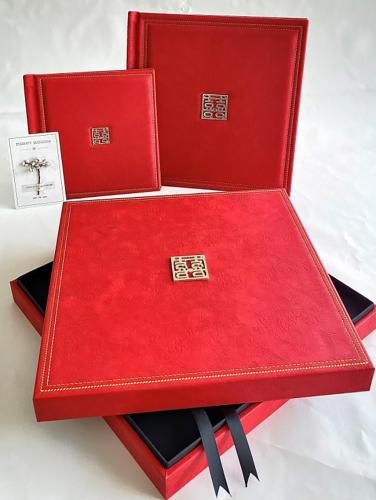 Sprzedaż OEM i ODM High quality Chinese handcrafted exquisite photo album with gift box