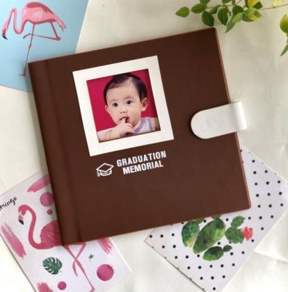 Sprzedaż OEM i ODM Custom children's photo album with magnet upper cover