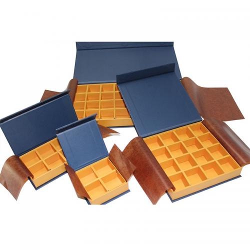 Sprzedaż OEM i ODM Magnetic Paper Chocolate Packaging Gift Boxes With Divider Cardboard