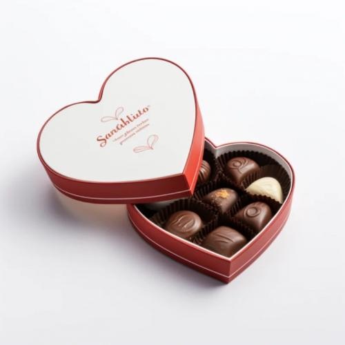 Sprzedaż OEM i ODM Heart beart shaped chocolates gift boxes for Valentine's Day