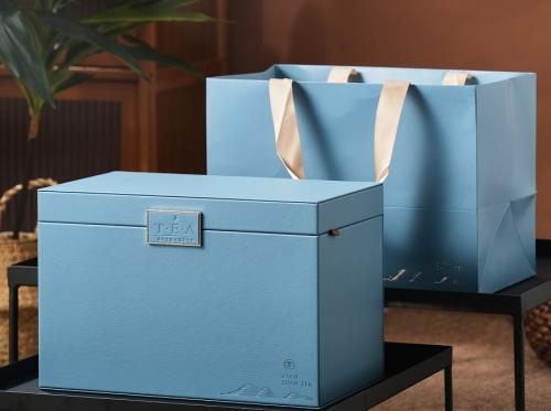 Sprzedaż OEM i ODM Custom PU Leather Gift Box Luxury Tea Leather Packaging Box