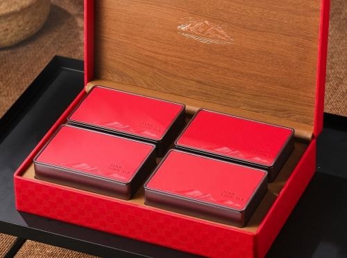 Sprzedaż OEM i ODM Luxury Gift PackagingPU Box Portable Leather Tea Boxes With