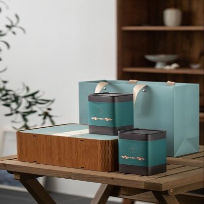 Fresh and Elegant Tea Leather Box
